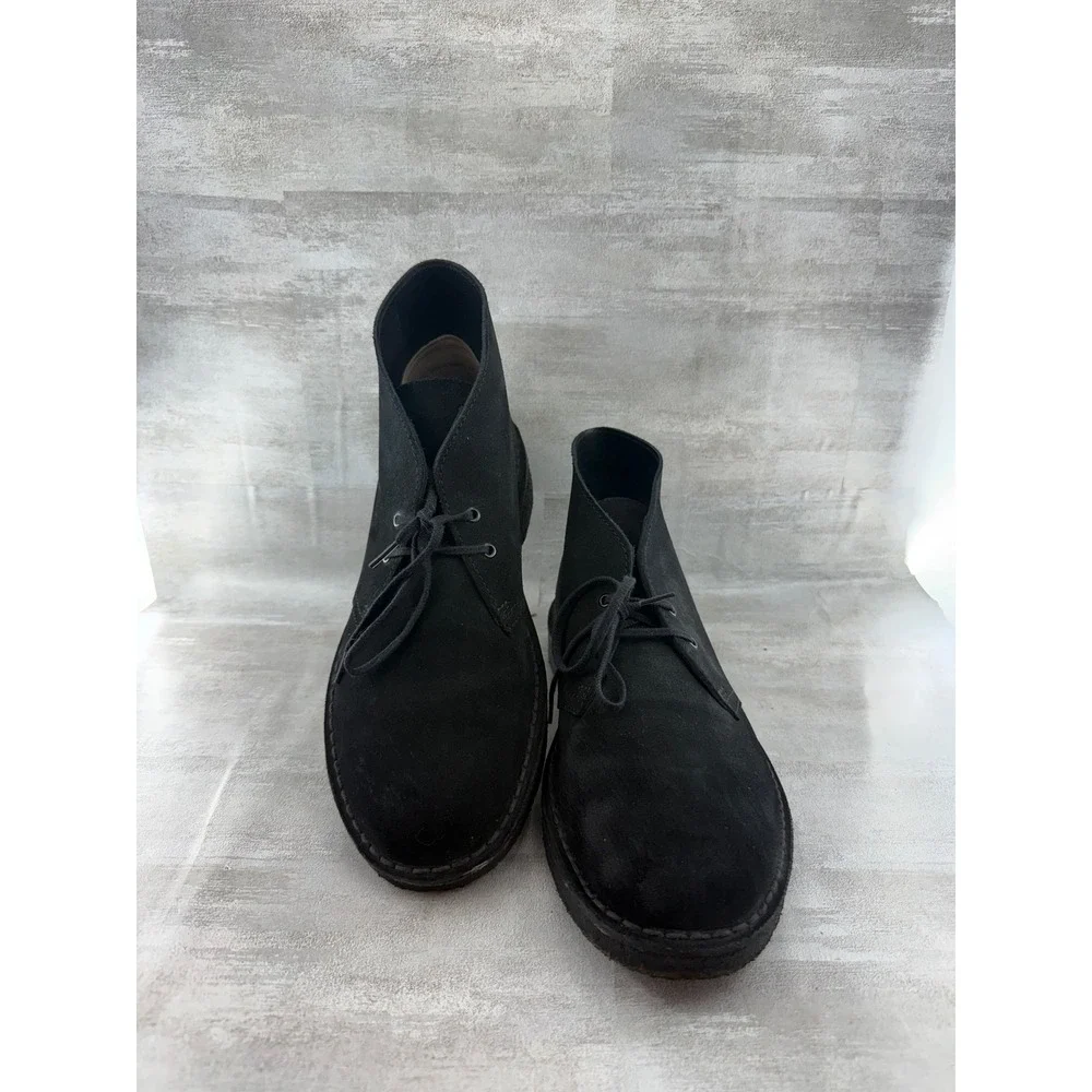 Clarks Originals Desert Boot Black Suede Chukka Men Sz 10M 13292